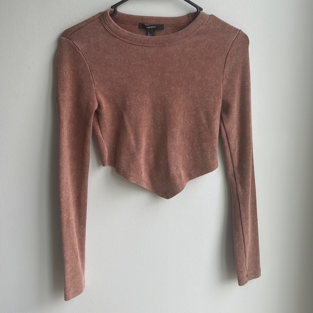 Tan Crop Top
